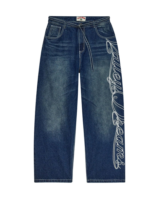 Vale Big Stitch Blue Denim