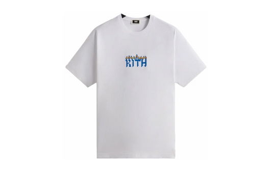 Kith Treats Hanukkah Menorah White Tee