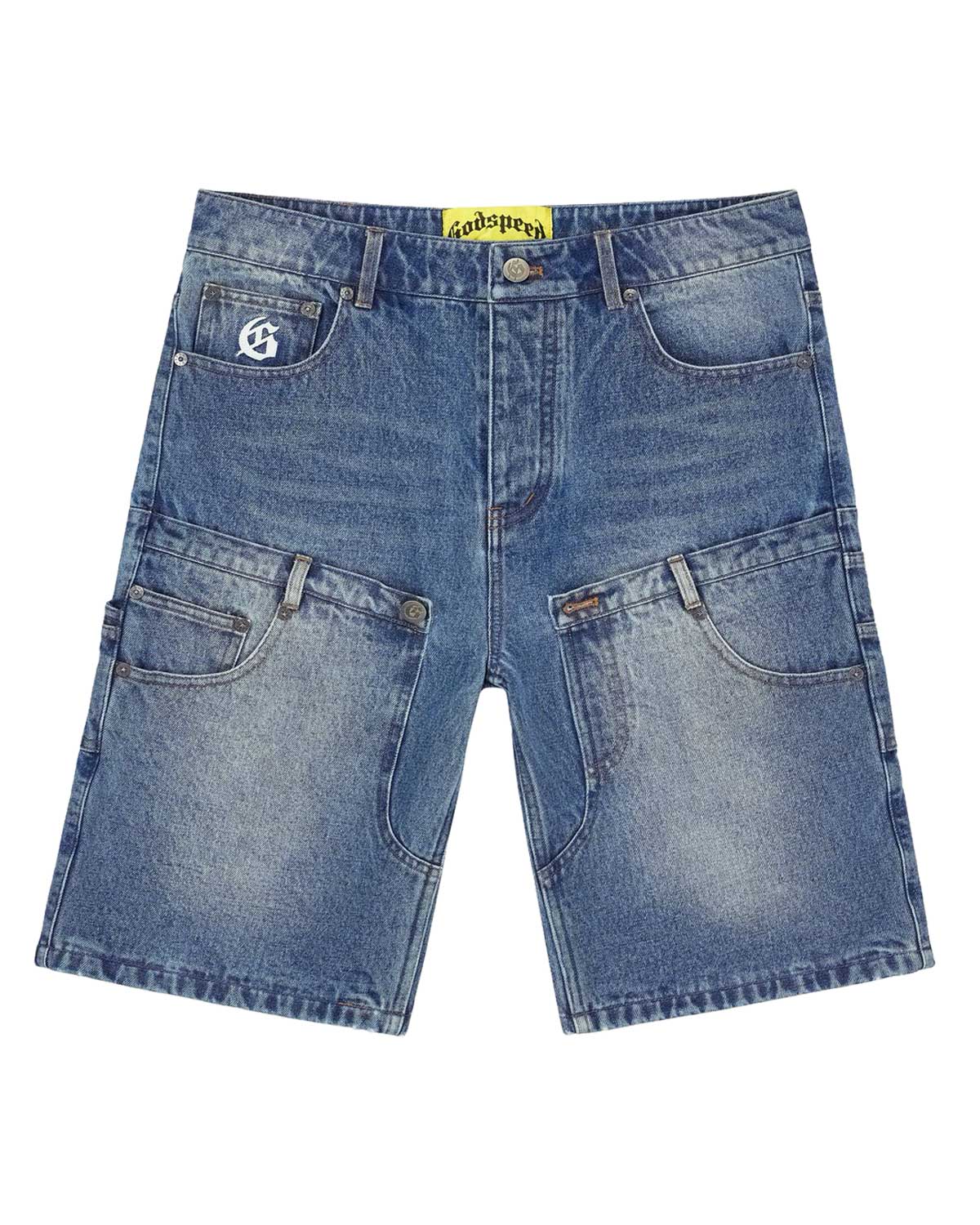 Godspeed Twin Blue Denim Shorts