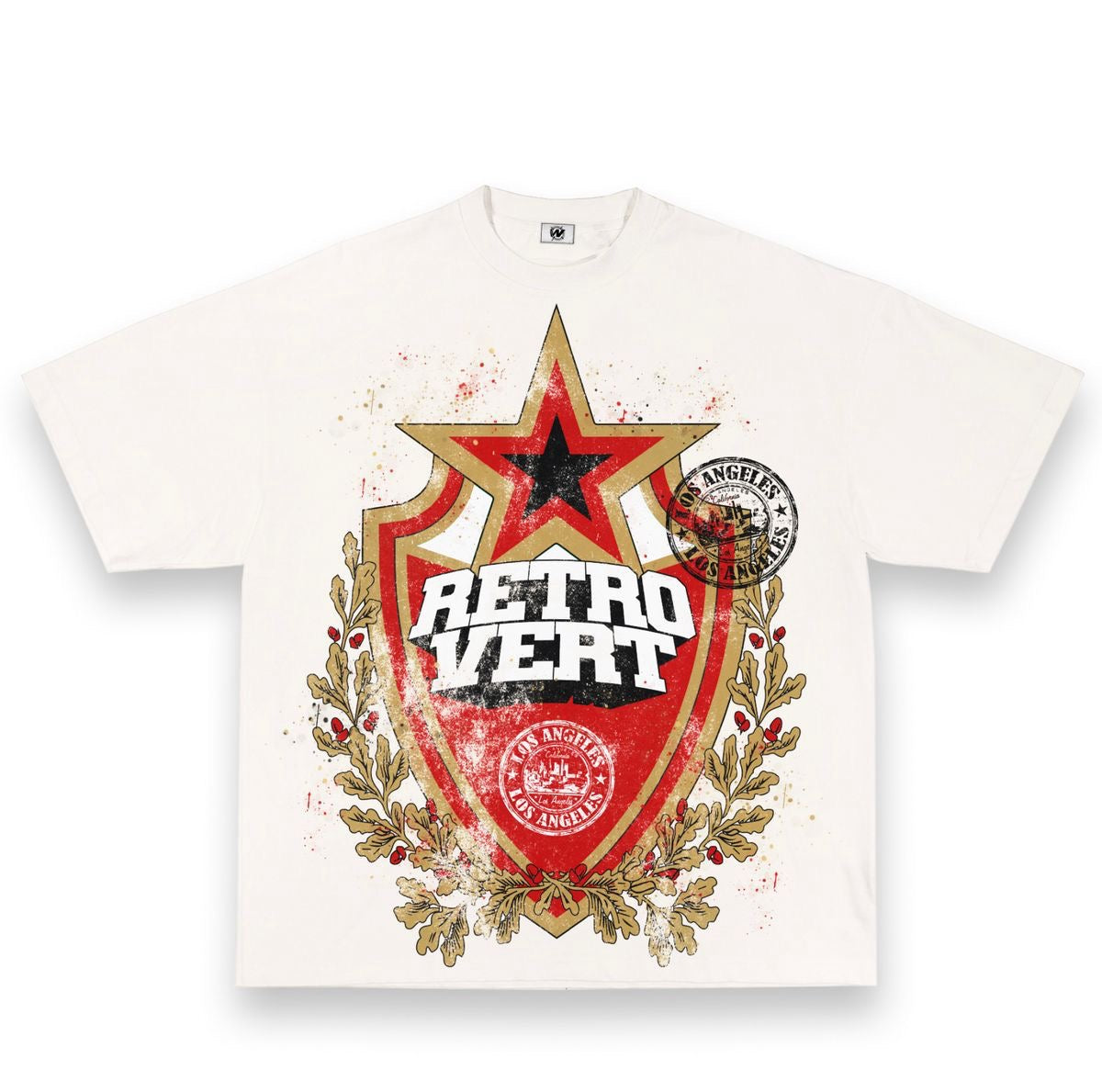 Retrovert White Star Tee