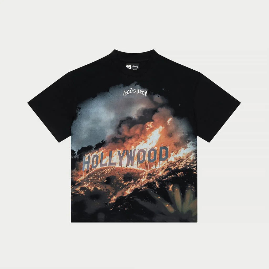 Hollywood Inferno T-Shirt (Black Wash)