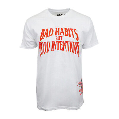 Vlone Bad Habits But Good Intentions White Tee