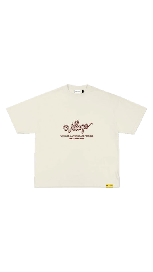 V!llage Cream Matthew Tee