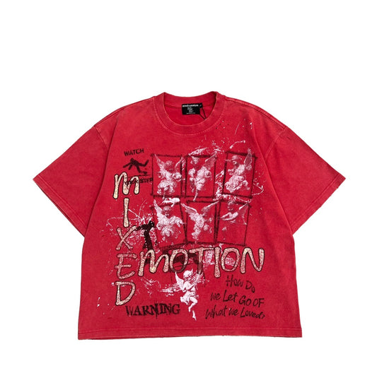 Mixed Emotions Red Crimson Tee