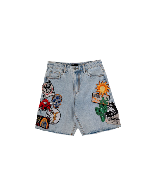 EPTM DIO DENIM SHORTS - BLUE