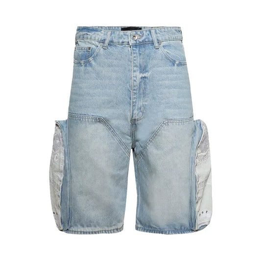 WDW Side Embroidery Sky Short