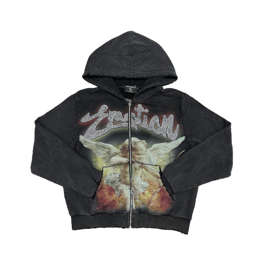 Mixed Emotion Black “Rhinestone” Hoodie