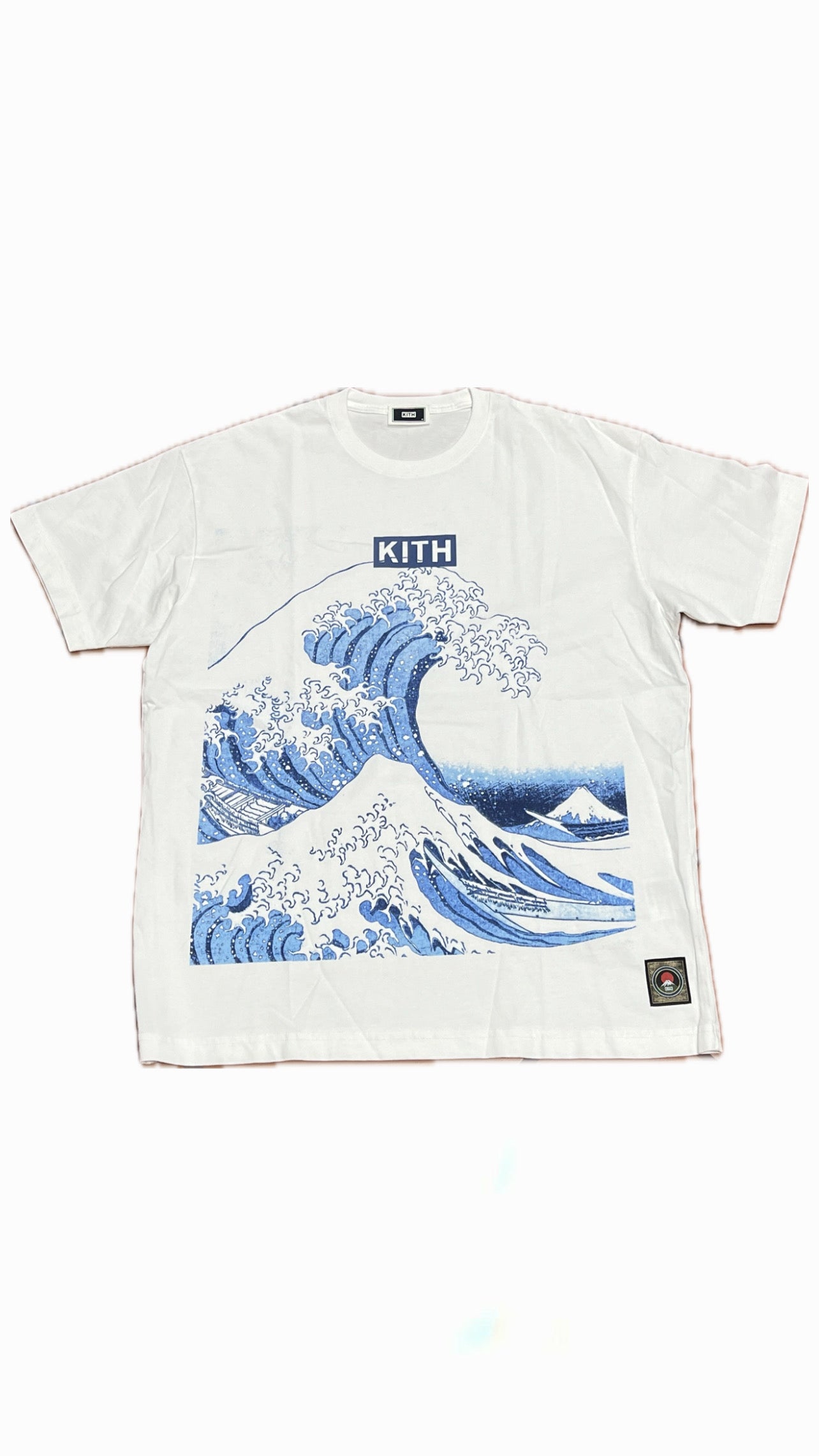 Kith Wave Box Logo White Tee