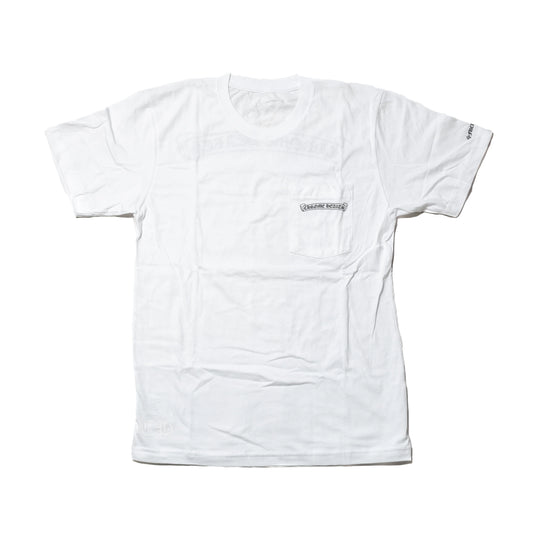 Chrome Hearts Scroll Logo White Tee (USED)