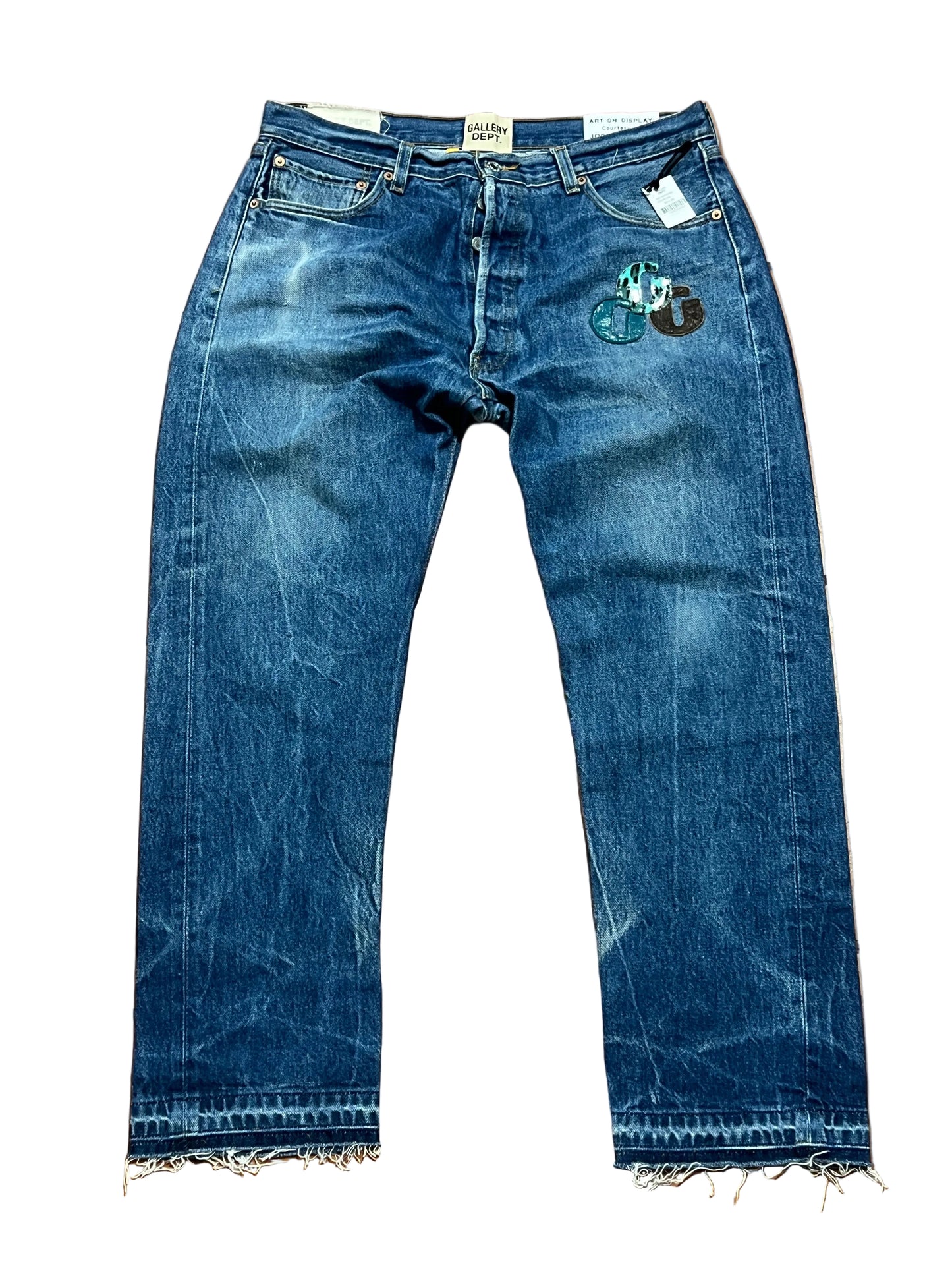 Gallery Dept Indigo Patched Jeans
