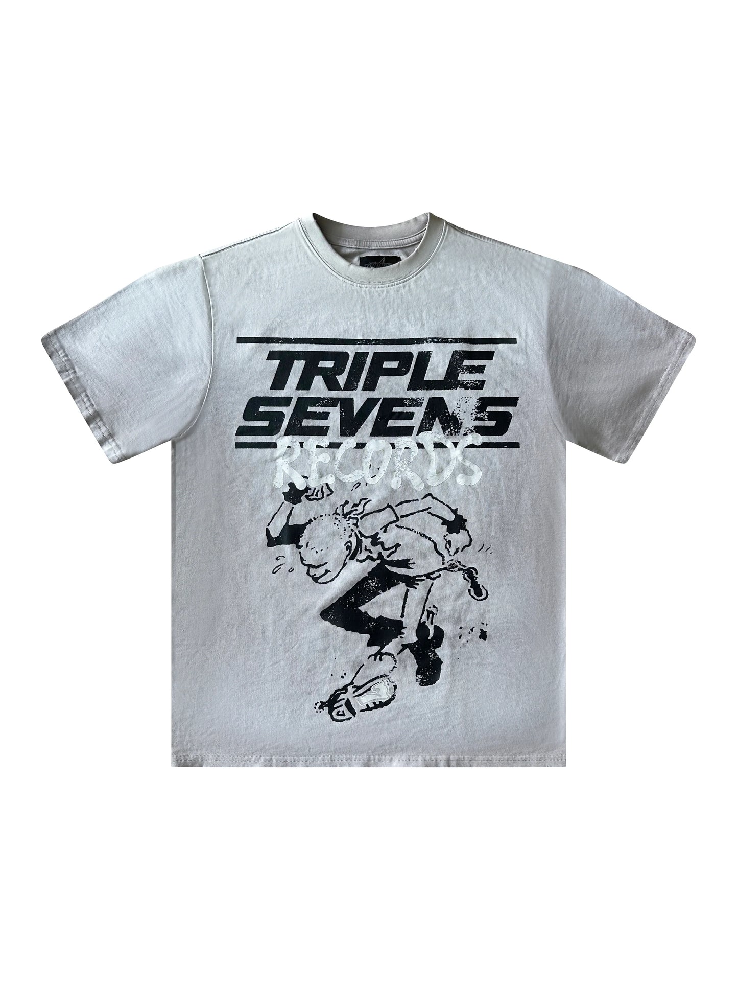 TRIPLE SEVENS RECORDS GREY TEE