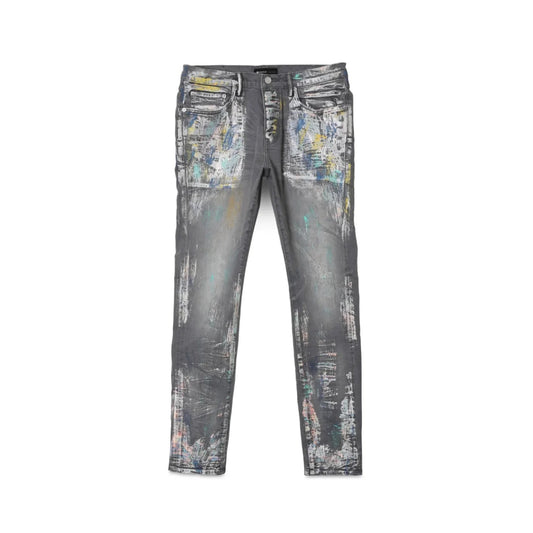 Purple Brand Grey Iridescent Jeans