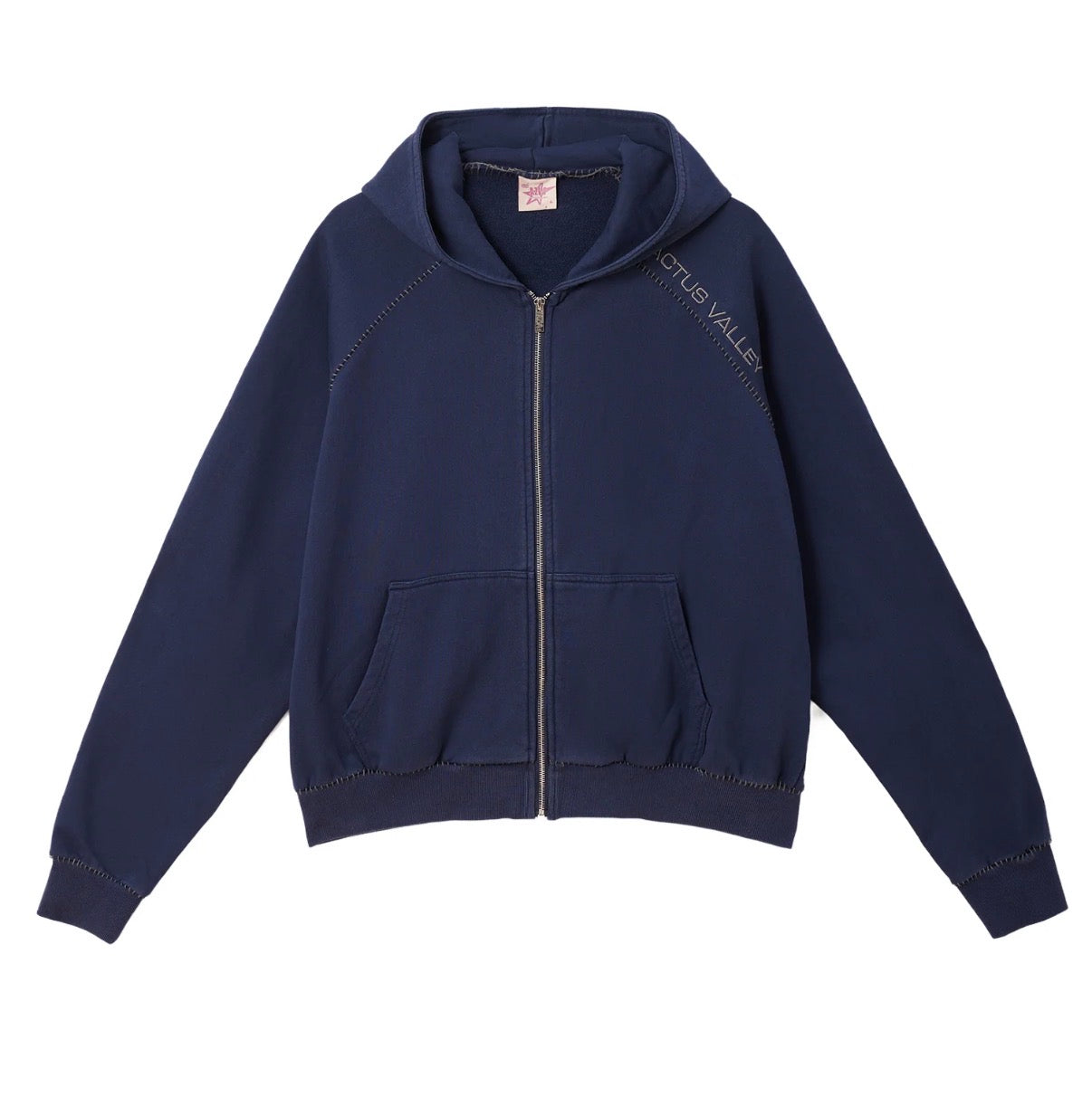 AZVA Blanket Stitch Zip Up Set