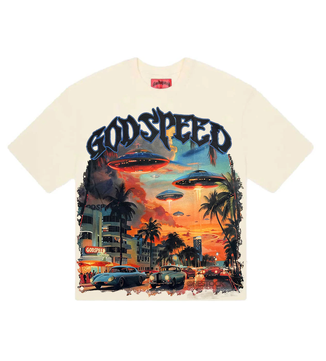 Godspeed Miami UFO Cream Tee *Miami Exclusive*