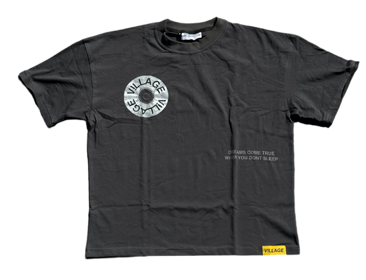 V!LLAGE DREAMS CHARCOAL TEE