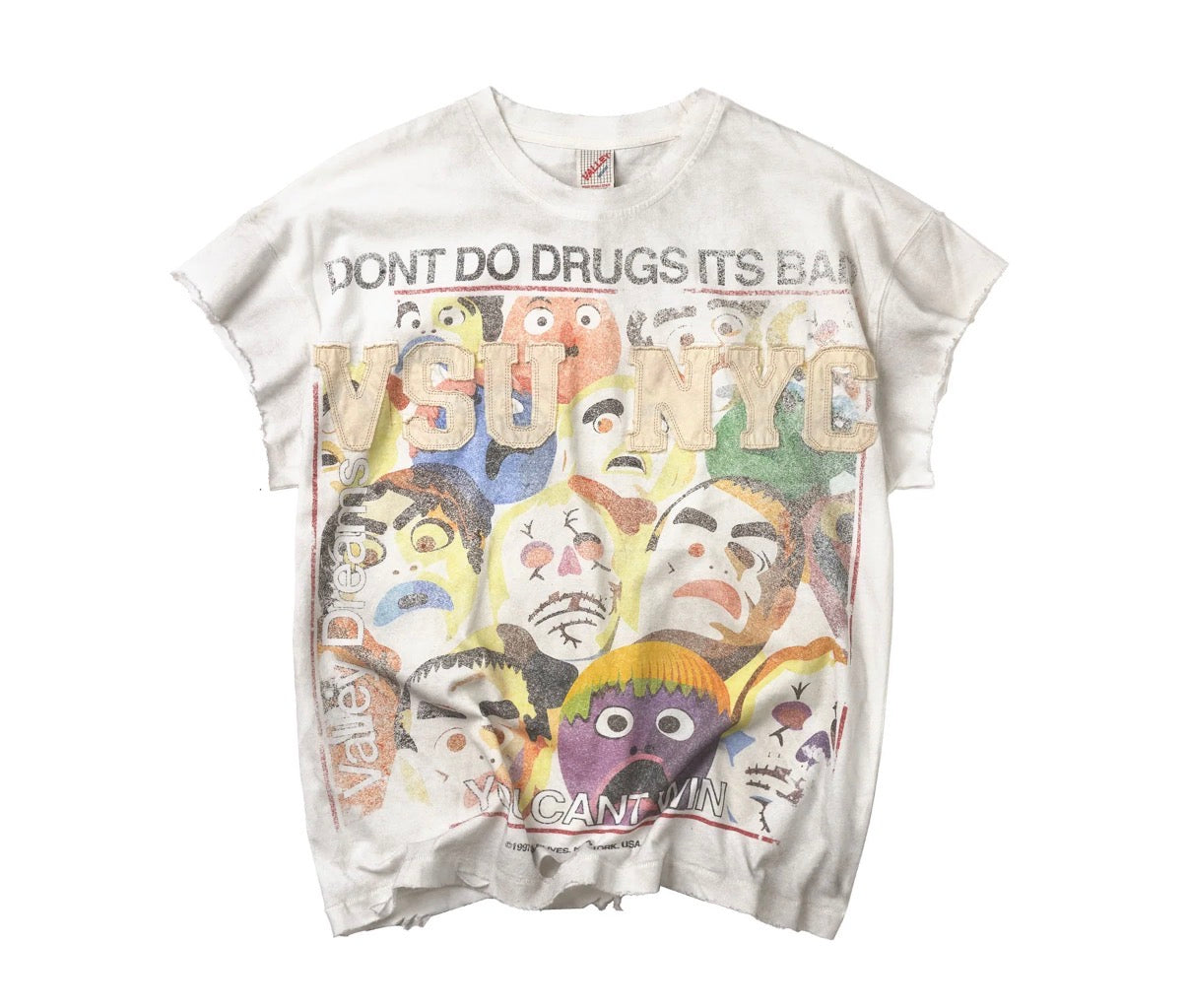 Vale No Drug Tank White Tee
