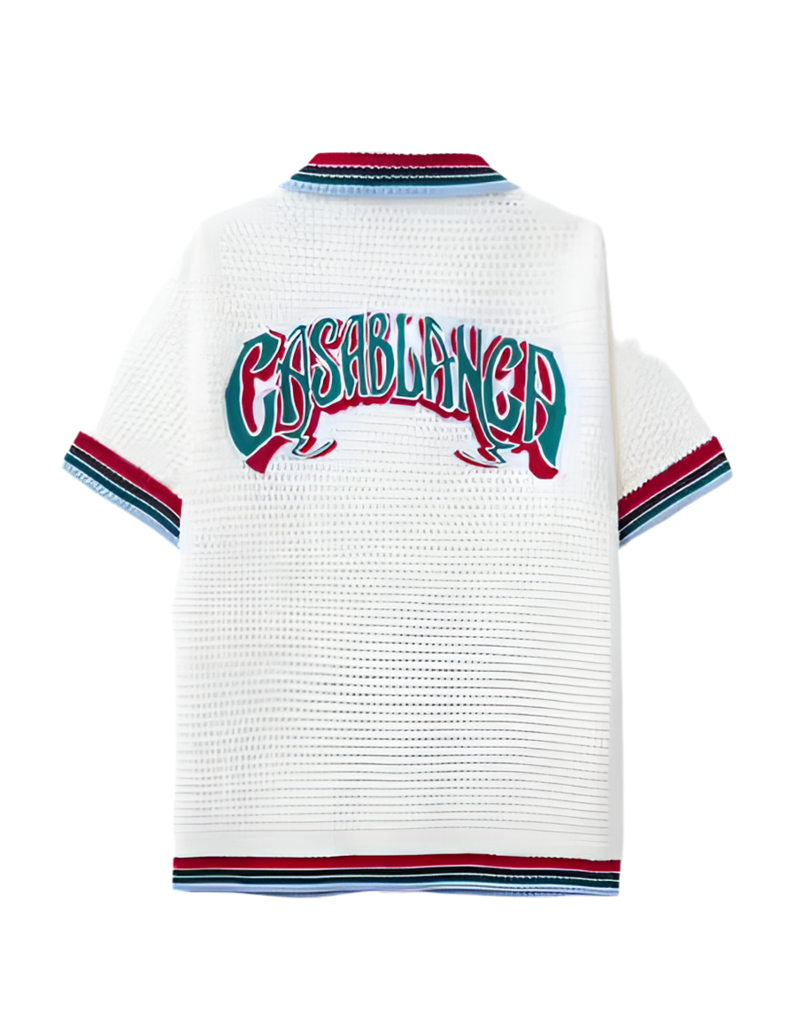 Casablanca Sporty Faux White Crochet