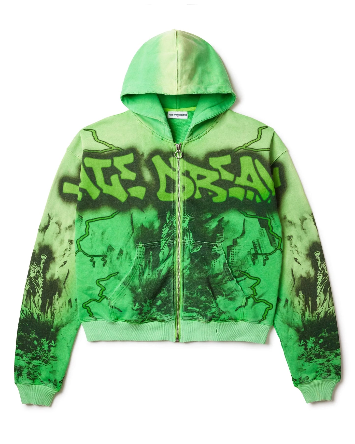 Vale Forever Green Nightmare Zip Up Hoodie (USED)