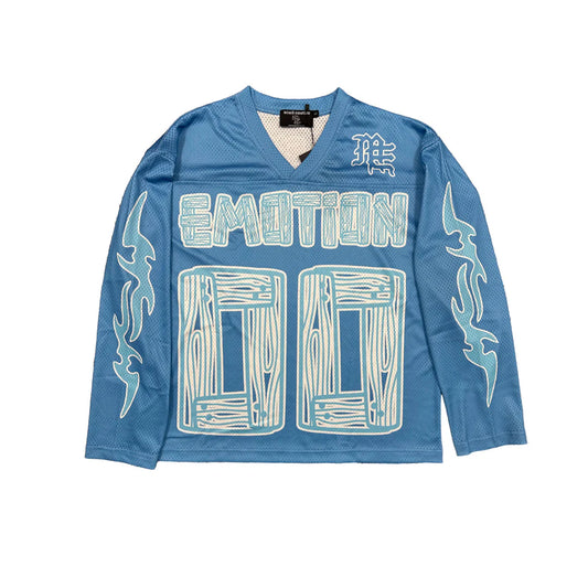 Mixed Emotion OVERSIZED Blue “Lightning” Jersey