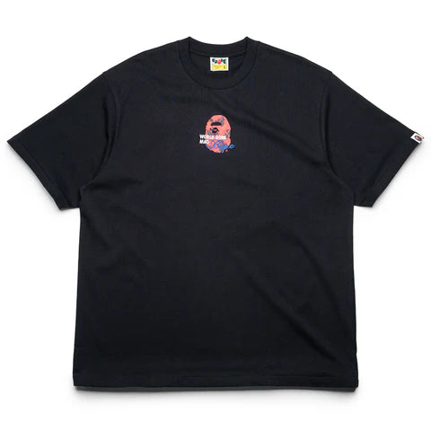 Bape Black Floral Solid Camo Tee
