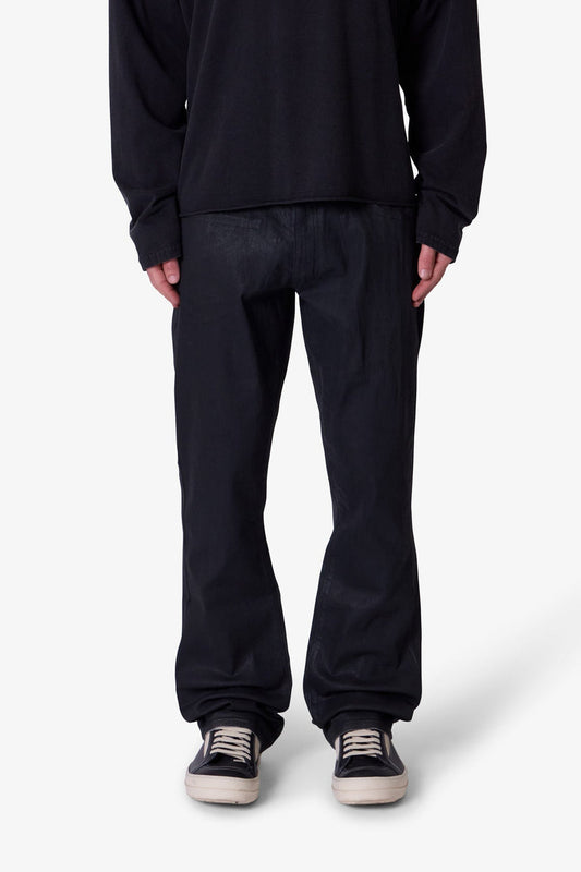 MNML B731 Oiled Bootcut Denim Black