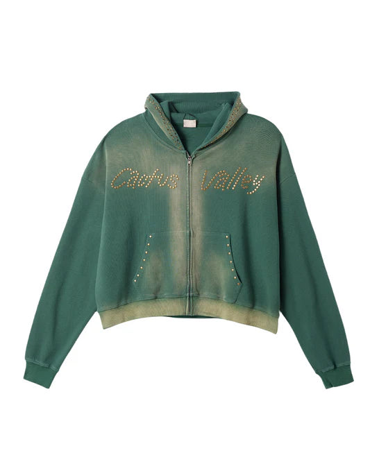 AZVA STUDDED BOLT HOODIE