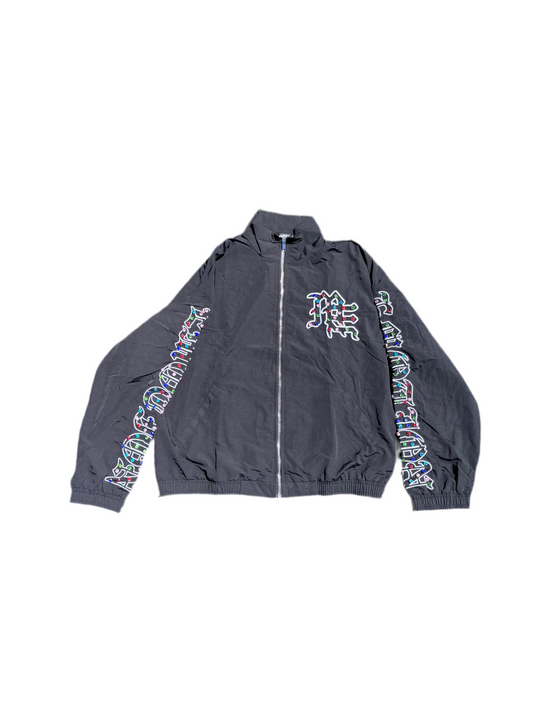 Mixed Emotion ME Rhinestone Nylon Jacket