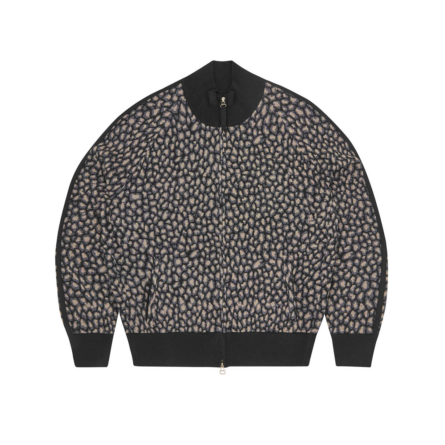 Corteiz VVS Leopard Jacquard Knit Zip Up