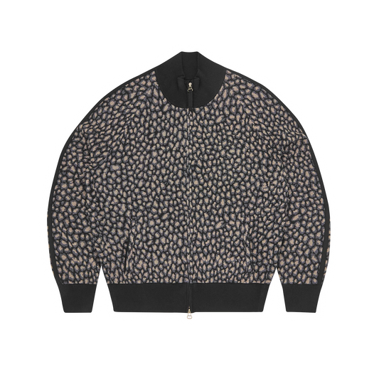 Corteiz VVS Leopard Jacquard Knit Zip Up