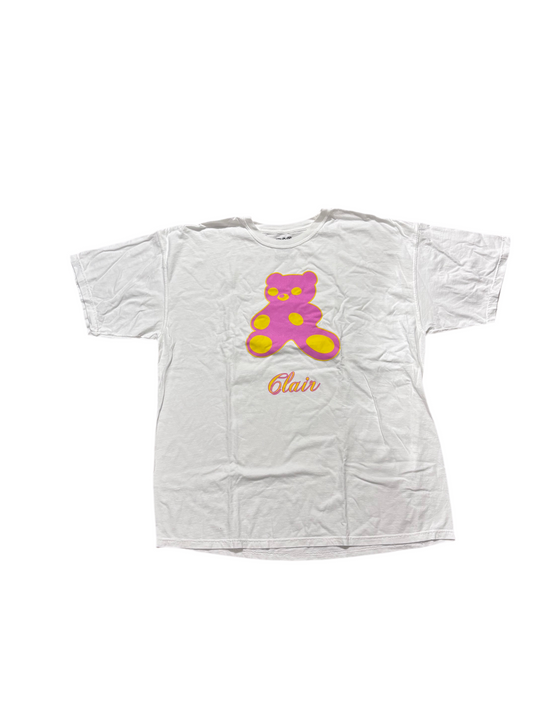 Sinclair Teddy Bear White Tee