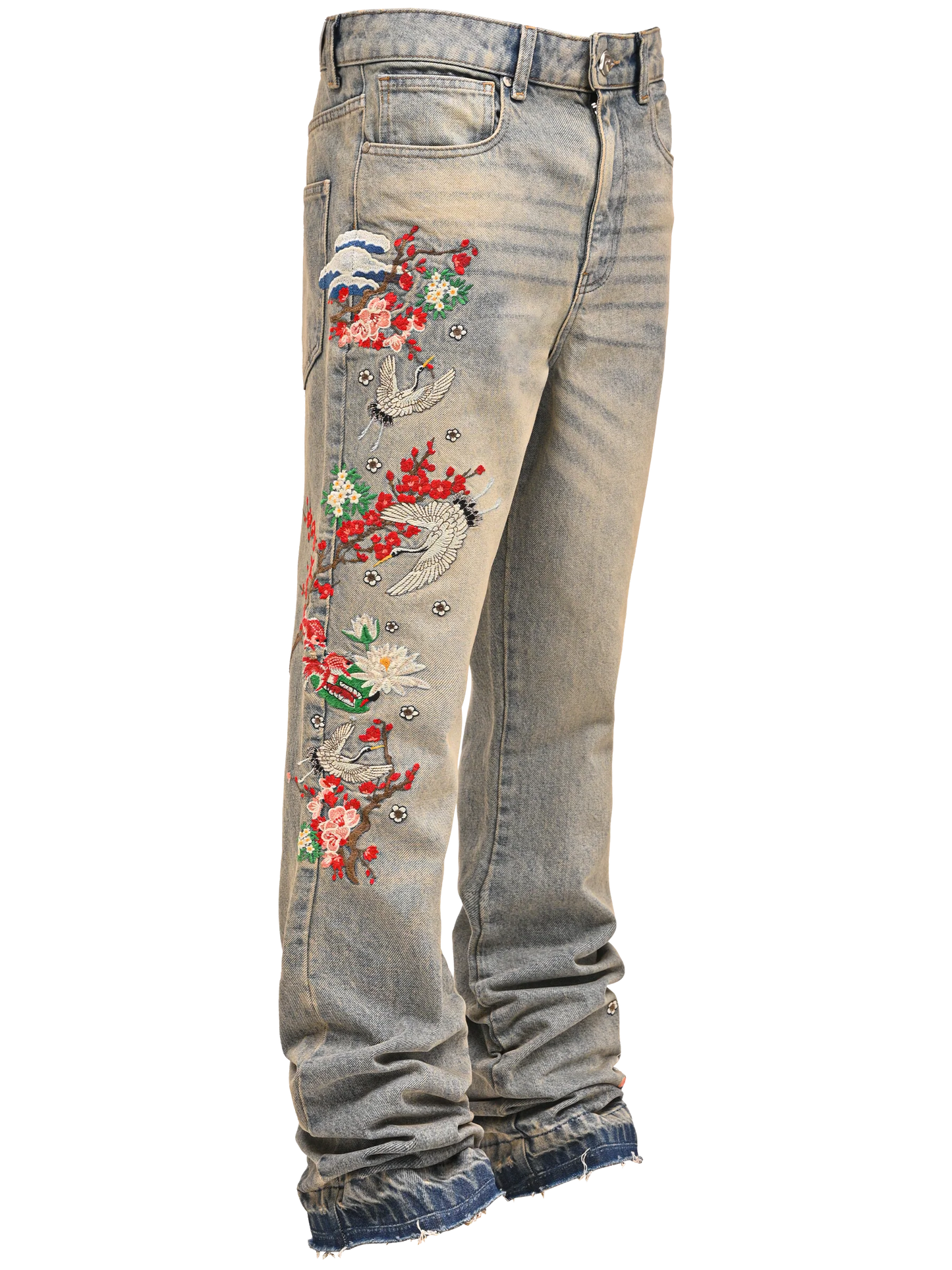 Reputation Studios Japanese Garden Flare Denim