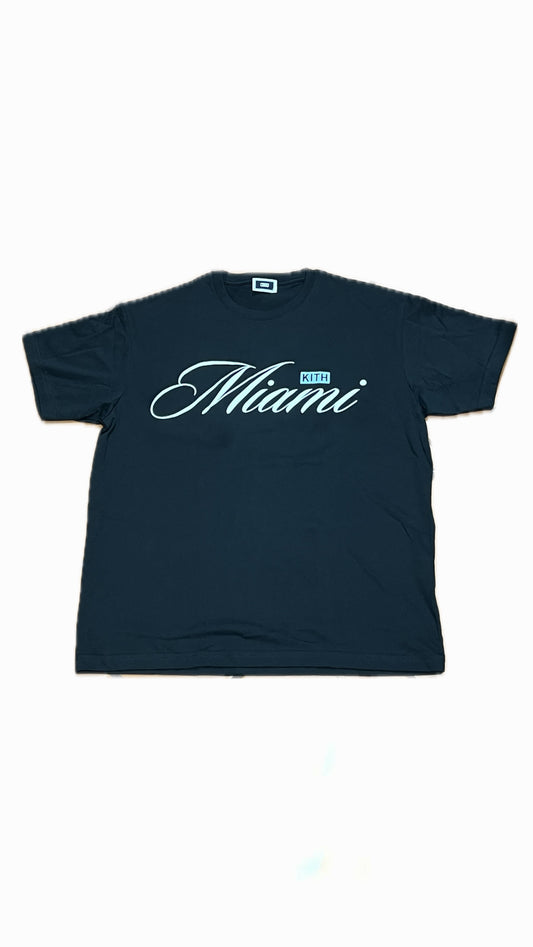 Kith Miami Navy Tee