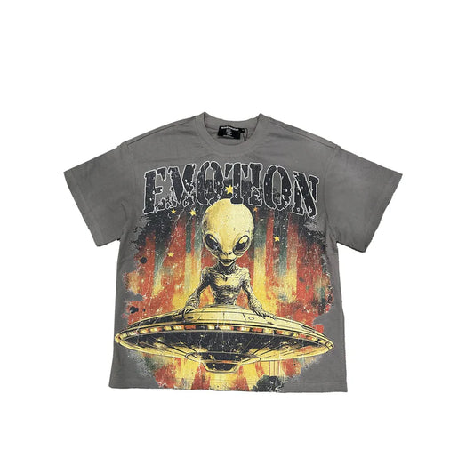 Mixed Emotion Alien Grey Tee