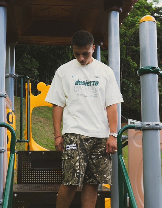 Desierto Tres Tres Sketch Cream Tee