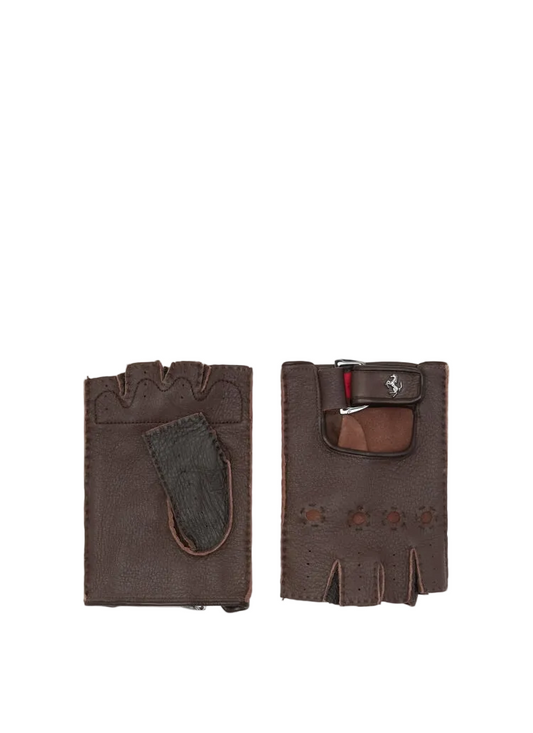 Ferrari fingerless driving gloves
