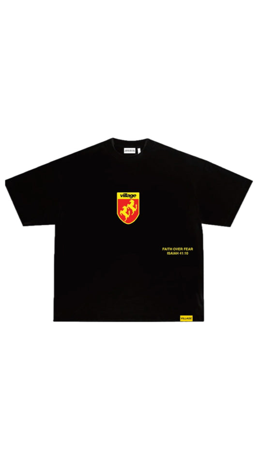 V!llage Bronco Black Tee