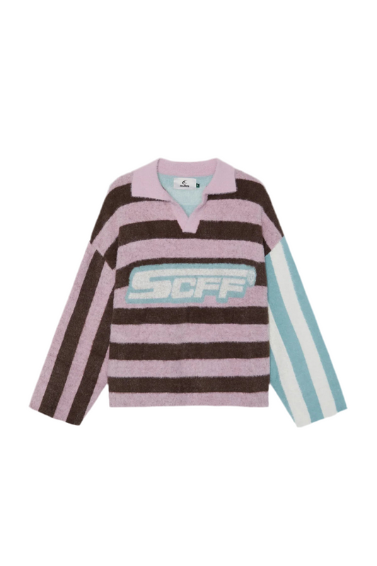 Scuffers Stripes Mohair Polo Shirt
