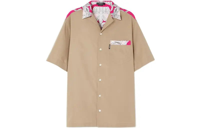 Versace Silk Barroque Button Up