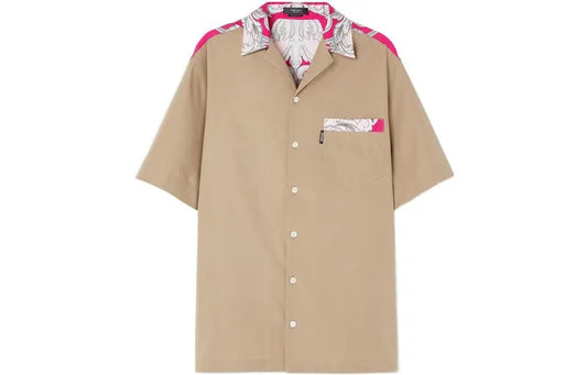 Versace Silk Barroque Button Up
