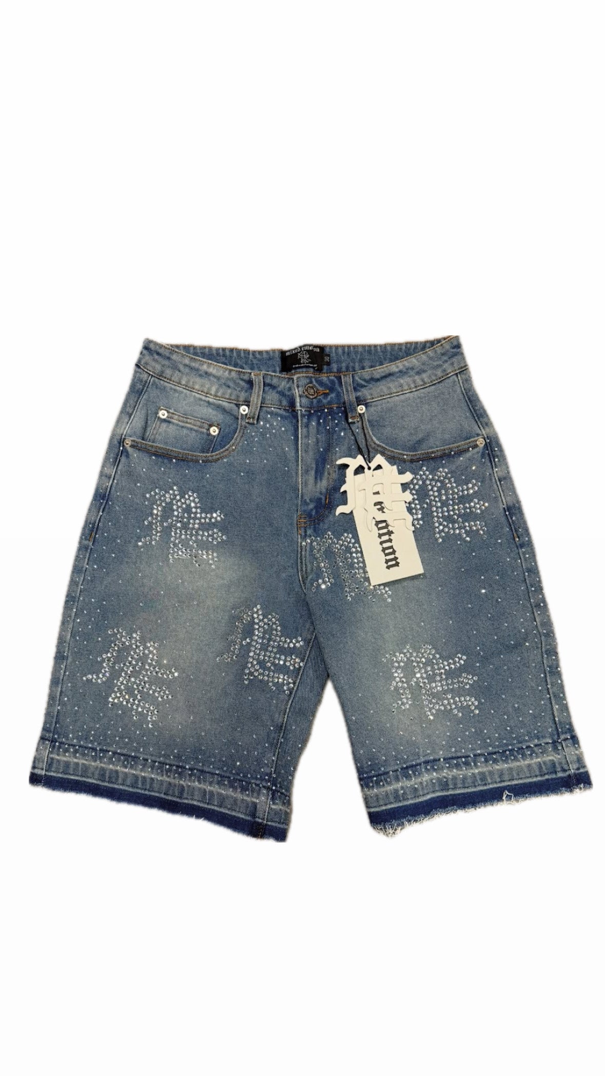Mixed Emotion Rhinestone Short