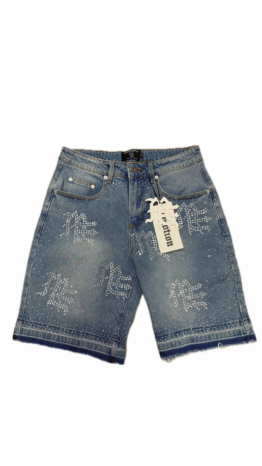 Mixed Emotion Rhinestone Short