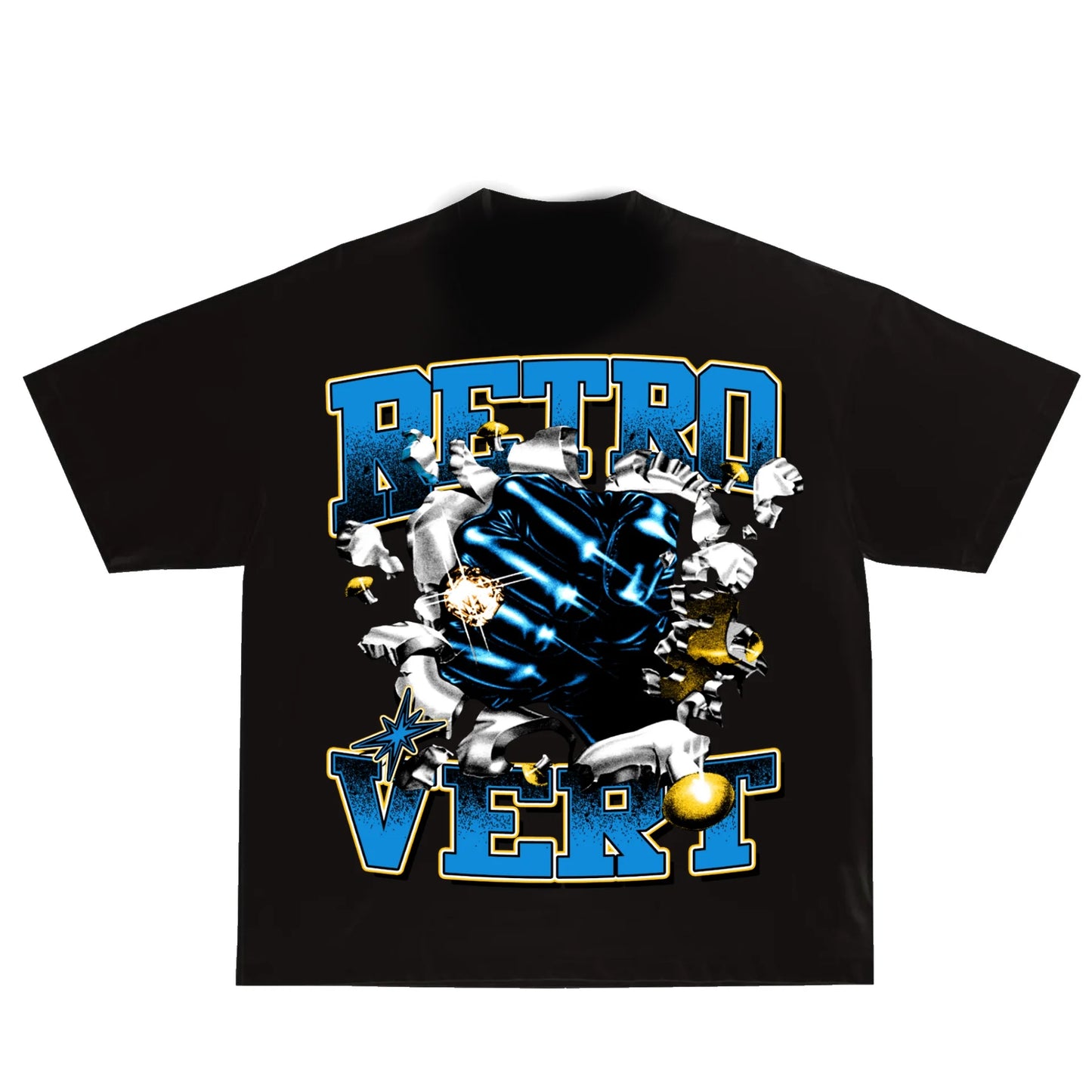 Retrovert Iron Fist Black Tee