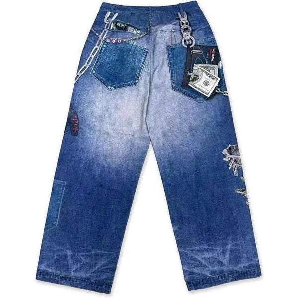 Triple Sevens 2D Jeans Blue