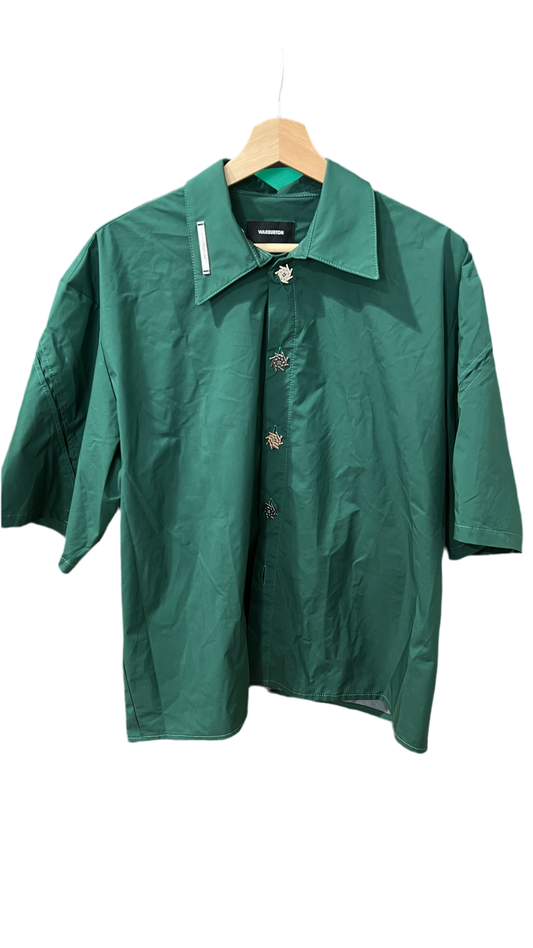 Warburton Green Button Up Tee (USED)