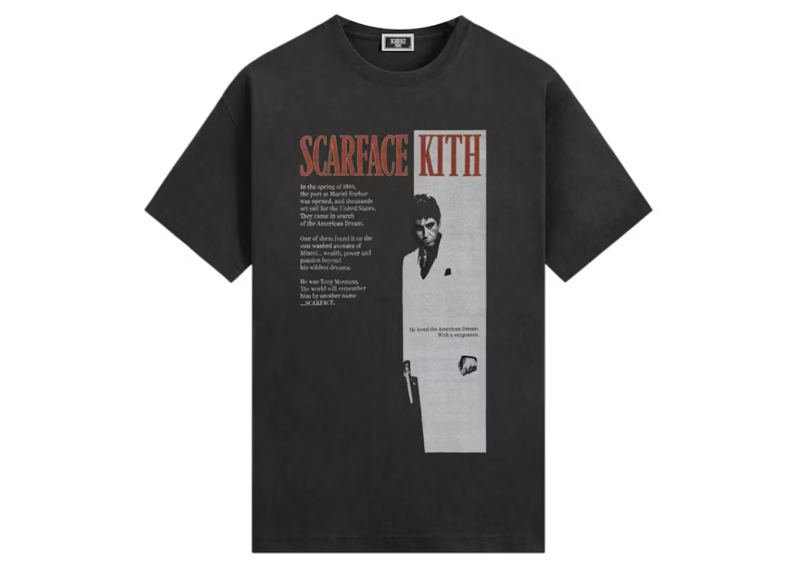 Kith x Scarface Film Poster Vintage Tee - Black