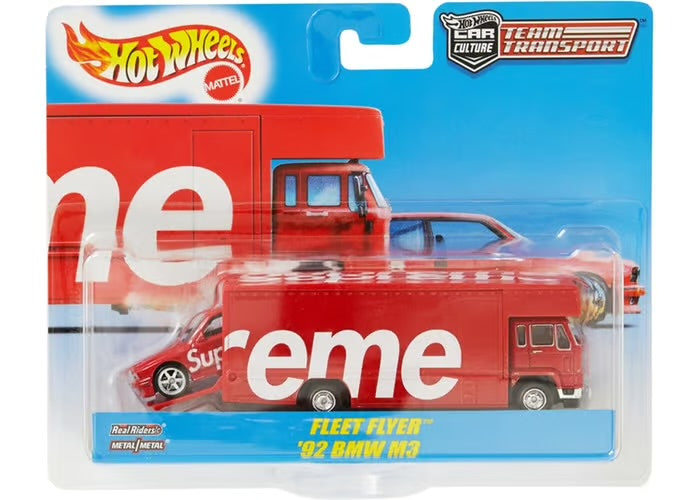 Supreme x Hot Wheels Fleet Flyer + 1992 BMW M3