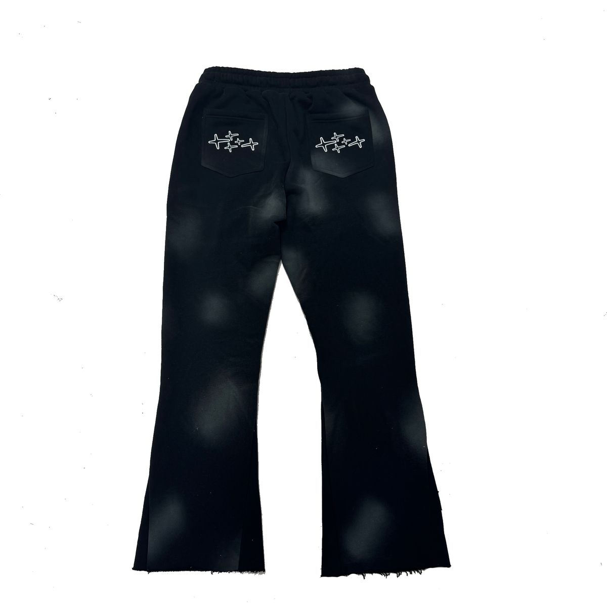 RETROVERT PATCH FLARE SWEATPANTS - COAL