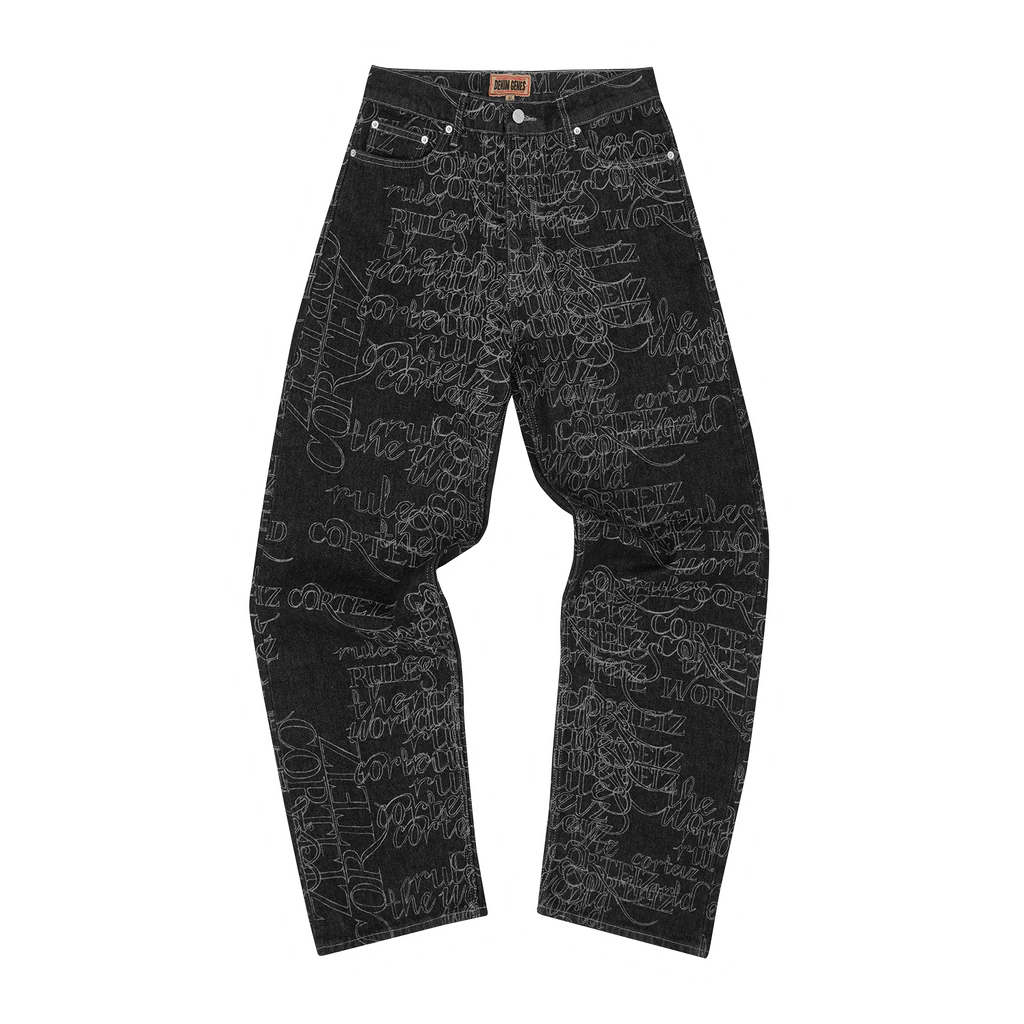 Corteiz Handwritten Denim Set
