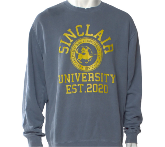 Sinclair University Blue/Yellow Sweatshirt