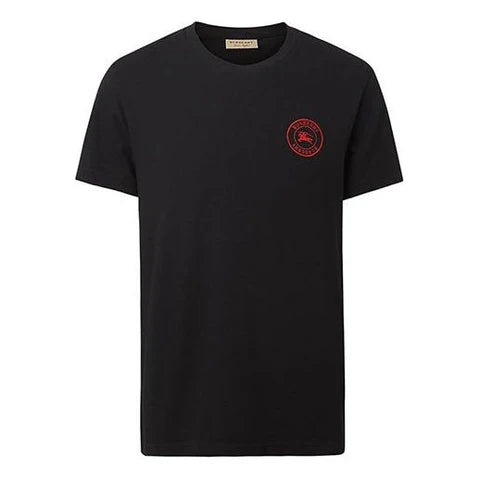 Burberry V Neck Black Tee